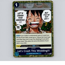 Let's Crash This Wedding!!! Foil A Fist of Divine Speed OP11-060 NM