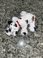 Vintage Pound Puppies 8" Newborn Dalmatian Dog White with Black Spots Tonka 1985