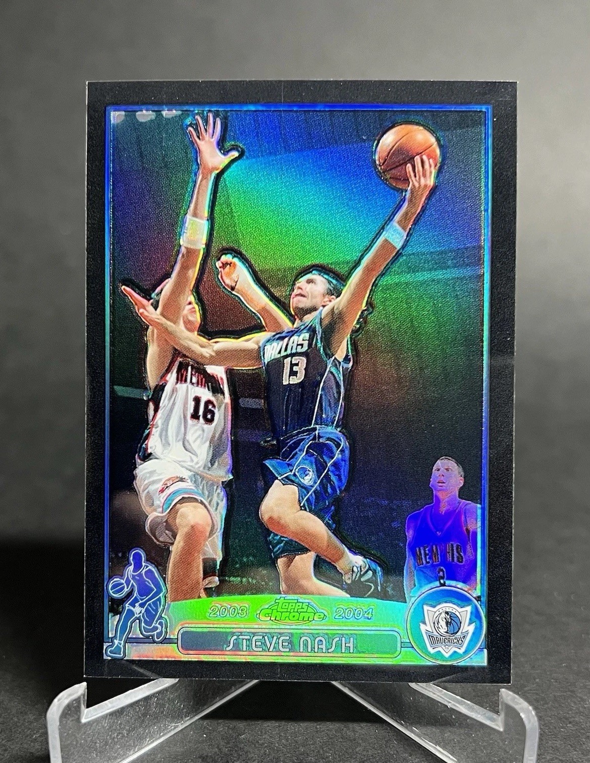 2003-04 Topps Chrome STEVE NASH #13 Black Refractor /500