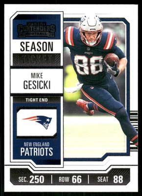 2023 Panini Contenders #70 Mike Gesicki Season Ticket