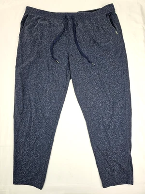 Eddie Bauer Lounge Jogger Sweat Pants Men 3XL (Fits 44x30) Heathered Blue Fleece - Image 1 of 4