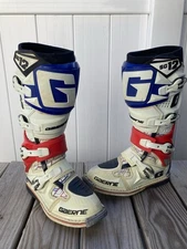 Gaerne SG12 Motocross  boots size 8 Red white blue colors 