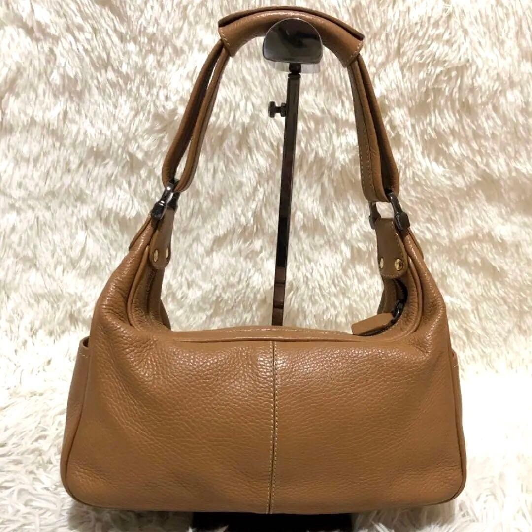 TOD'S Borsa a mano Tote Bag Borsa a tracolla in pelle di cammello Logo 052507d