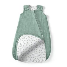 Sleep Sack Muslin for Baby: Cotton Wearable Blanket for5-24 Large 1 Greentwig