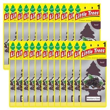 Little Trees Hanging Car and Home Air Freshener, Blackberry Clove Pack of 24