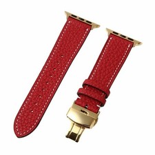 Apple Watch Band Cowhide Calf Leather Luxury Belt 38/40/41Mm