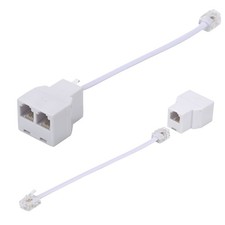 Line Splitter,Telephone Splitter,with RJ11 6P4C Plugs,Suitable for Telephone,...