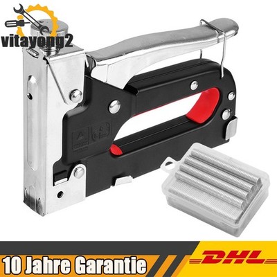Handtacker Set Tacker Tackerpistole mit Einstellbarer Schusskraft für Dekoration