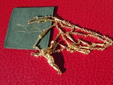 Salvador Dali  Gold finished Saint John Of The Cross Pendant