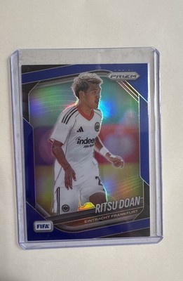 25-26 Panini Prizm FIFA Ritsu Doan Blue Prizm /199 Eintracht Frankfurt