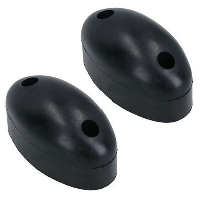 38 mm Oval Gummipuffer Stoßstangenauflage Anschlag für LKW Anhänger Pferdebox 2 Stück