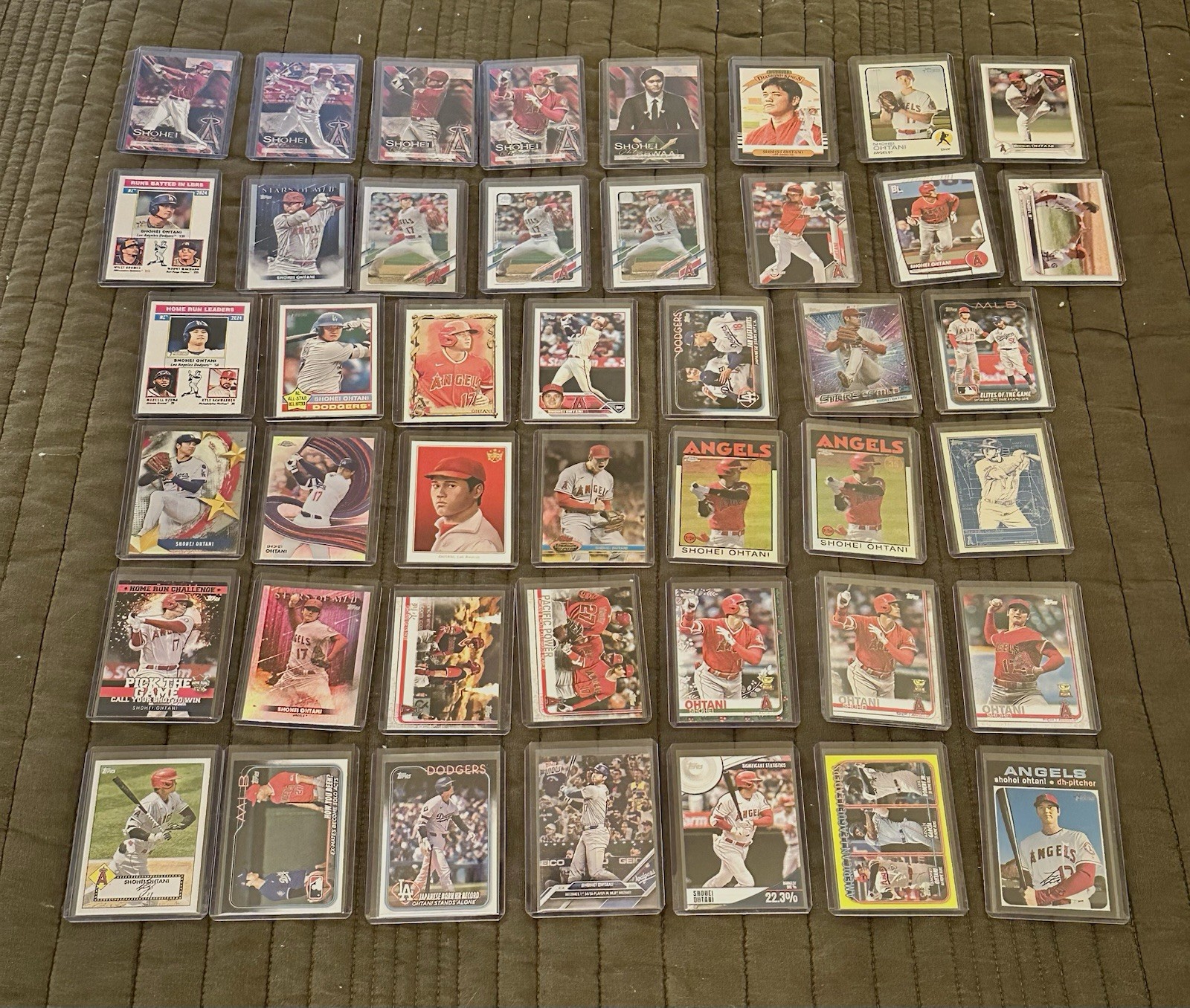 Shohei Ohtani 44 Card Lot Topps & Panini Refractors Insert Rookie Angels Dodgers