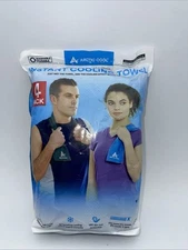 4 Pack Arctic Cool Instant Cooling Towels (2) Grey (2) Blue 15”x28” Each UPF 50+