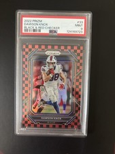 2022 Panini Prizm Dawson Knox Buffalo Bills Black & Red Checker #33 PSA 9 Pop 1 