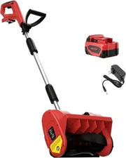 Cordless Snow Shovel 12” Brushless, w/ 4.0Ah Battery & Charger, 18V Compatible