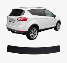 Schwarz Ladekantenschutz für Ford Kuga 1 Kunststoff ABS mit Abkantug 2008-2012