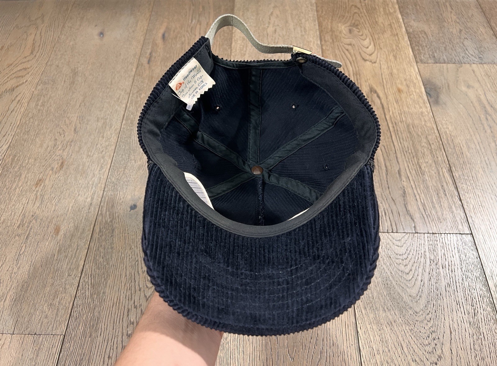 VTG 90s Oklahoma State University Cowboys YOUNGAN Corduroy Rope Hat Cap Strap