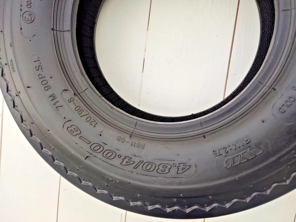 NEW 4.80/4.00 - 8 6PLY JOURNEY WANDA TRAILER TYRE, 120/90-8 TYRE P811 TL - Image 2 of 4