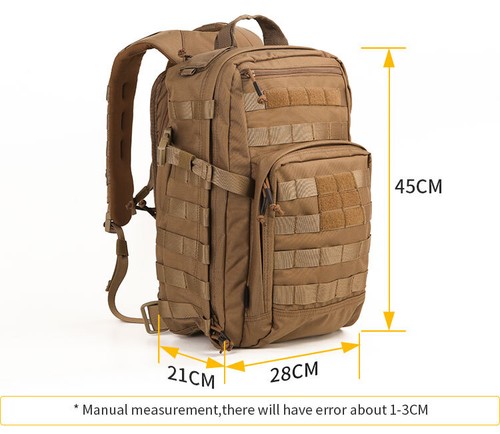 Emersongear Tactical 21L City Slim Backpack Muiti-function Shoulder Bag MOLLE BK - Picture 14 of 17