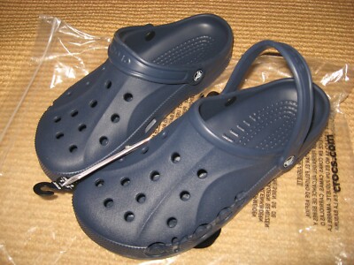 NWT CROCS Baya SLIDE NAVY Men 11 Unisex Relaxed Fit CROCS Baya Slide Sandals Water Shoes Navy Blue Size M6 W8  main image 3