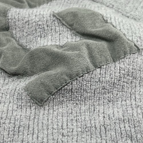 G/Fore Sweater YOUTH XL SLIM CHEST 19.5” Gray Wool Hoodie Elbow Patch Pullover - Picture 16 of 20