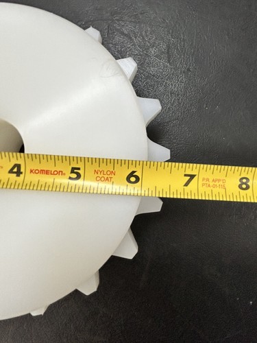 UHMW Drive Sprocket 1/4" Keyway w/ Set Screw 18 Tooth 1.25" Bore 6.5" OD - Picture 11 of 11