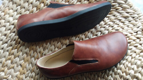 senmotic Barfußschuhe Leder slip-in F1 cognac brown Gr. 43 Manufaktur unisex - Bild 1 von 2