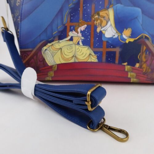 Loungefly Beauty and the Beast Satchel Purse Bag Enchanted Rose Ballroom Stairs - Picture 4 of 15