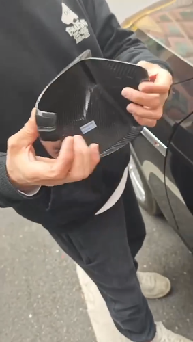RS7 Real Carbon Side Mirror Cover Rearview For Audi A7 C8 S7 RS7 Sportback 2019+ - Video 1 of 1