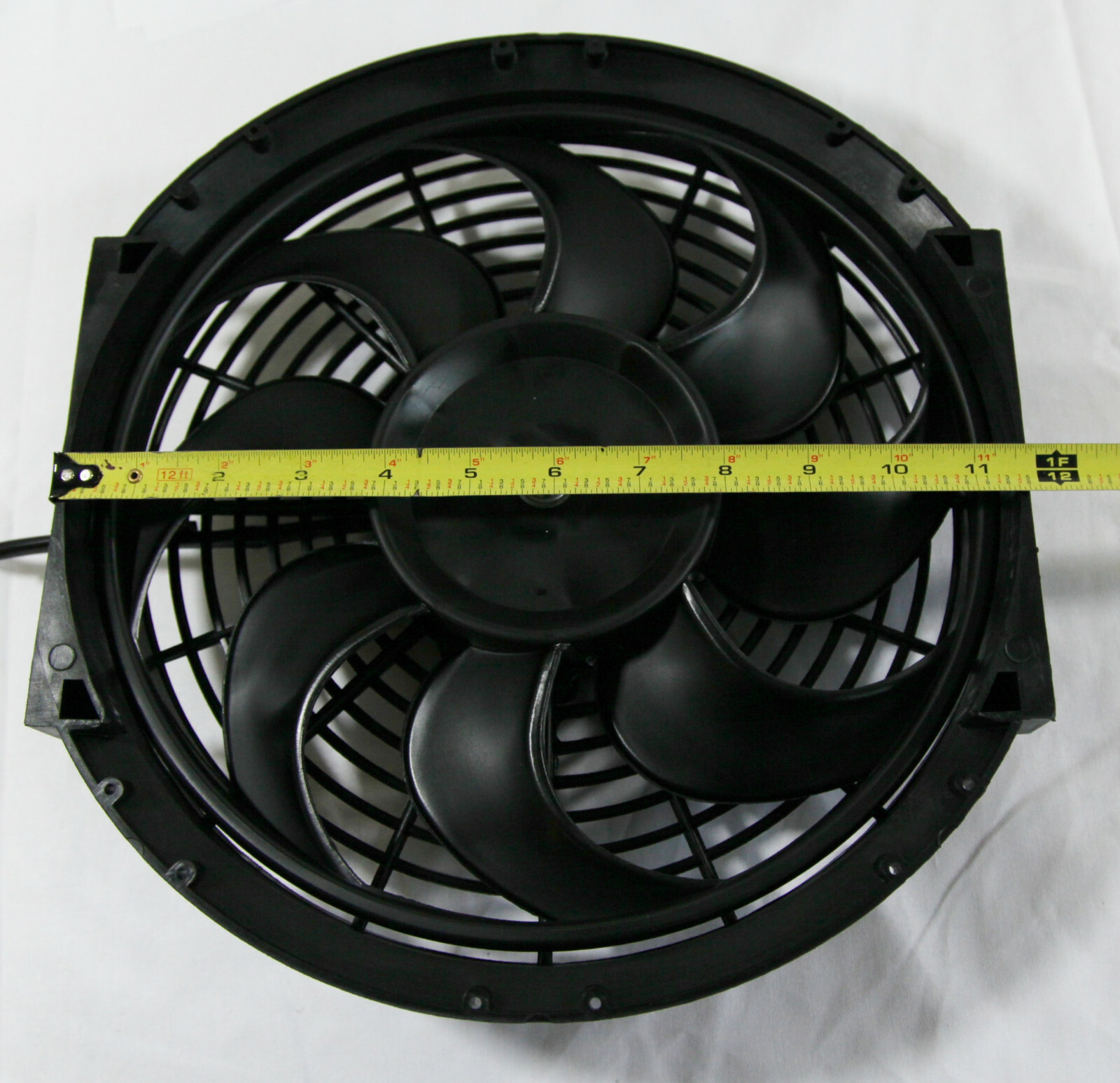 Dual 12" Racing Radiator Cooling Fan High Efficiency Slim Pull/Push Mounting Kit