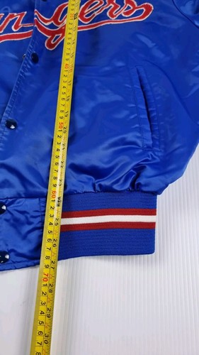 Vintage Texas Rangers MLB Baseball Jacket Shain Of Canada Blank Rare Size Large - Picture 12 of 12