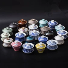 Tea Cup And Saucer Gaiwan Porcelain Chinese Gaiwan Tea Cup Tureen Antique Lid