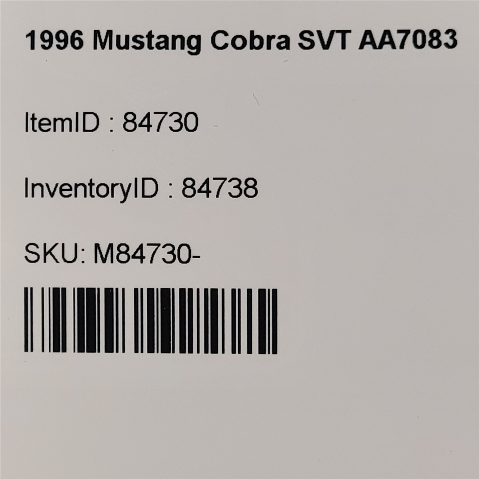 9698 Mustang Cobra Valve Covers Rocker Cover Set 4.6L Dohc 32V 4V