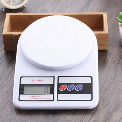 10kg//1g Stainless Steel Digital LCD Electronic LED Scale Kitchen Weigh LN/_ FT