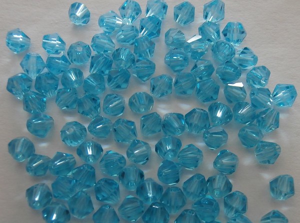 Tupi CRISTAL 4mm 100 piezas azul