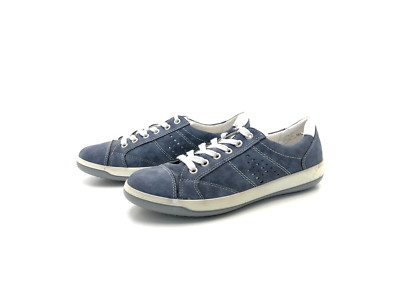 Jenny Damen Halbschuhe Schnürer Loafers Comfort Blau Gr. 40 (UK 6,5)