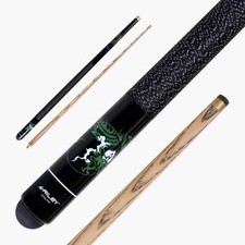 Riley Black DRAGON 8 BALL 57 Inch 2 Piece Snooker Pool Cue - 9.5mm Tip