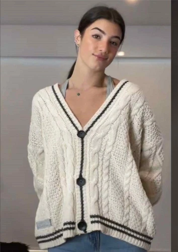 Taylor Swift Star Strickjacke Folklore gestrickt gemütlich faul Strickjacke Pullover Herbst - Bild 9 von 21