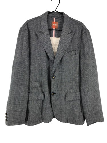 Veste Hugo Boss En Laine - Taille M, Bleu, Blazer Homme Occasion Très Bon état