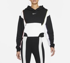 Nike Women s Sportswear Oversize Fleece Hoodie NWT Pullover M Colorblock Pocket
