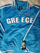 GREECE Unisex Track Jacket Greek Festival Agios Pnevmatos Troy Fun Merry Joy
