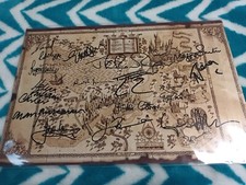 HARRY POTTER MARAUDERS MAP Signed Reproduction Autograph Photo Prints A4