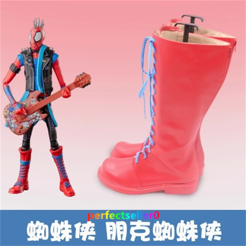 Across The Spider-Verse Spider-Punk Hobie Brown Cosplay Boot Halloween Shoes Men - Image 2 of 4
