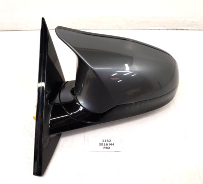   15-20 OEM BMW F82 F83 M4 Left Driver Side Mirror Heated Auto Dim Gray B39