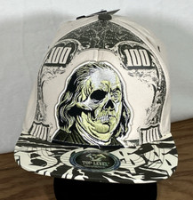 Top Level Dead Benjamin Embroidered Snapback Hat  Adjustable Cap NWT Beige