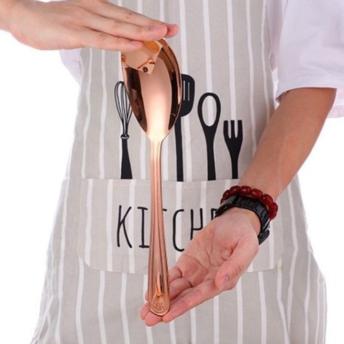 2Pcs Large Service Spoon Kit Stainless Steel Cutlery Set For Kitchen Tool - Picture 12 of 19
