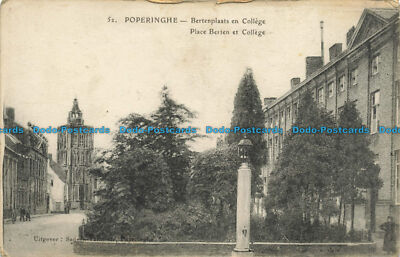 R641608 Poperinghe. Place Berten et College. Sansen Vanneste. E. Le Deley