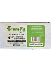 4-1/2"x .148 Ring Hot Dipped Galvanized 20 Degree Plastic Strip Jumbo Nails