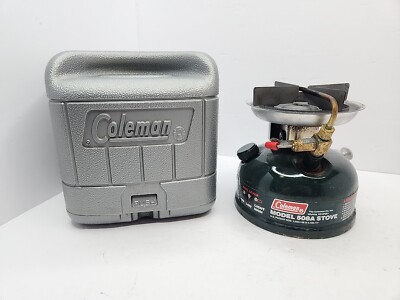 Coleman 508Ａ Coleman 508A Gas Stove & Case 05/91 NICE - Camping Hiking