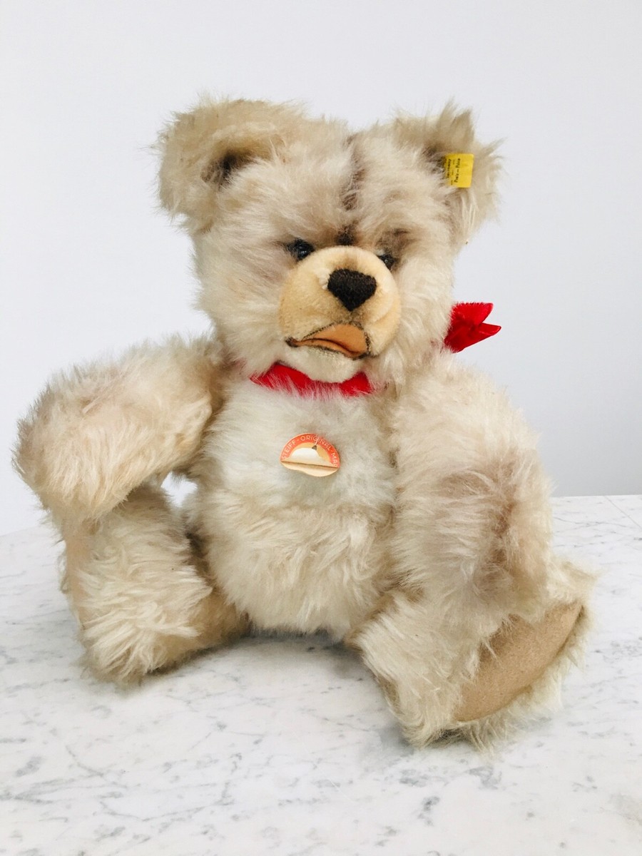 Ancien Ours En Peluche Steiff Minky Zotty Années 60 - Allemagne - Marron - Collection